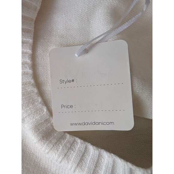 Davi & Dani Womens Granny Square Crochet Sweater 1XL XL 1X White Pink Orange - Picture 13 of 14